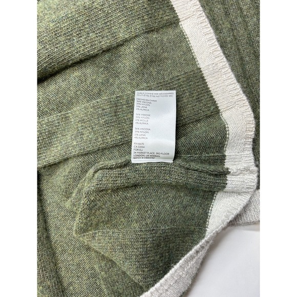 Anthropologie Sweater Dress Womens XL Green Arsenau Wool Blend Bell Sleeves - Picture 7 of 10